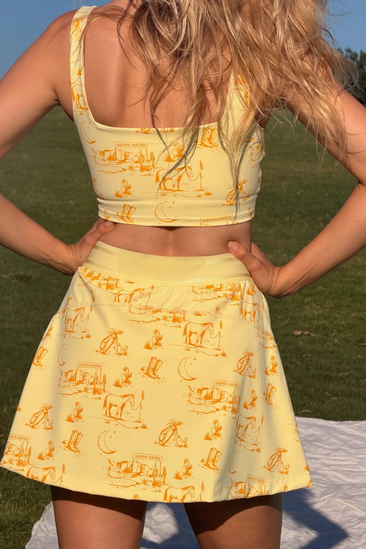 Ready for the Course Cowboy Butter Flare Skort