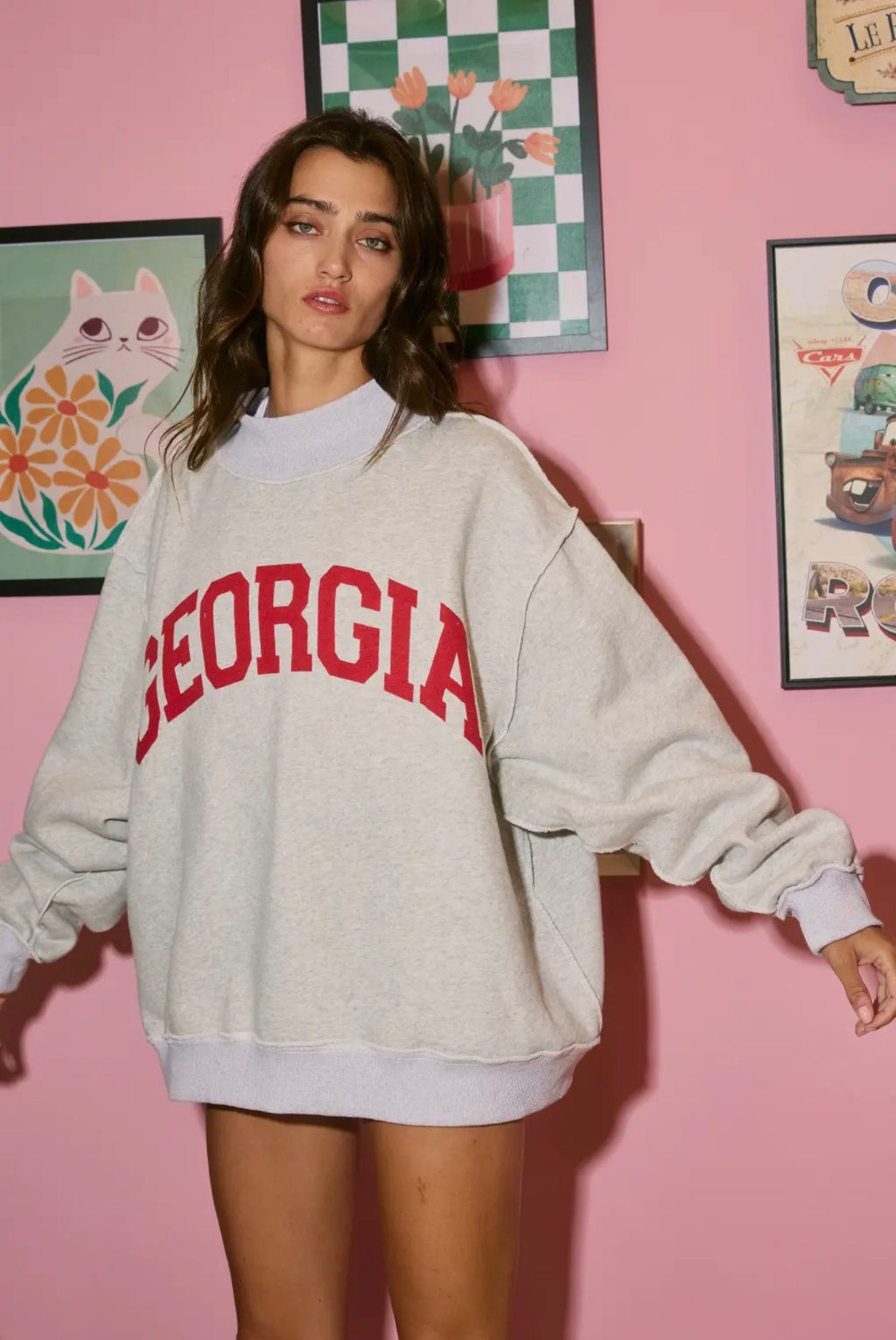 Georgia & GA Reversible Mock Neck