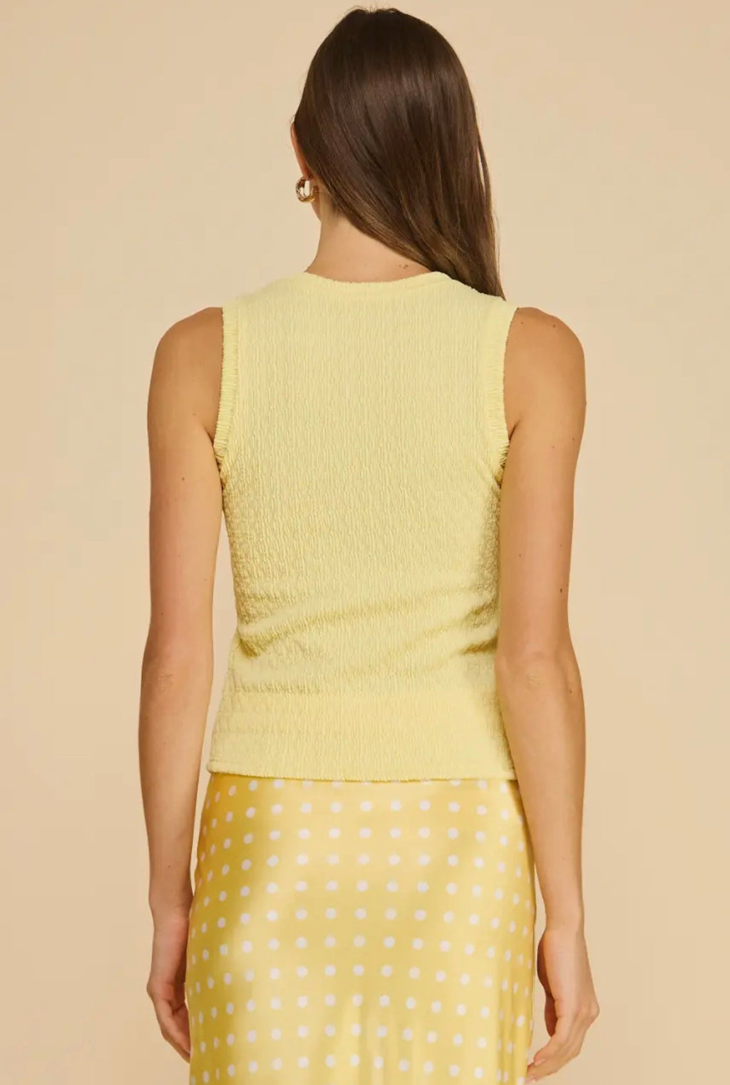 Satin Midi Polka Dot Slip Skirt