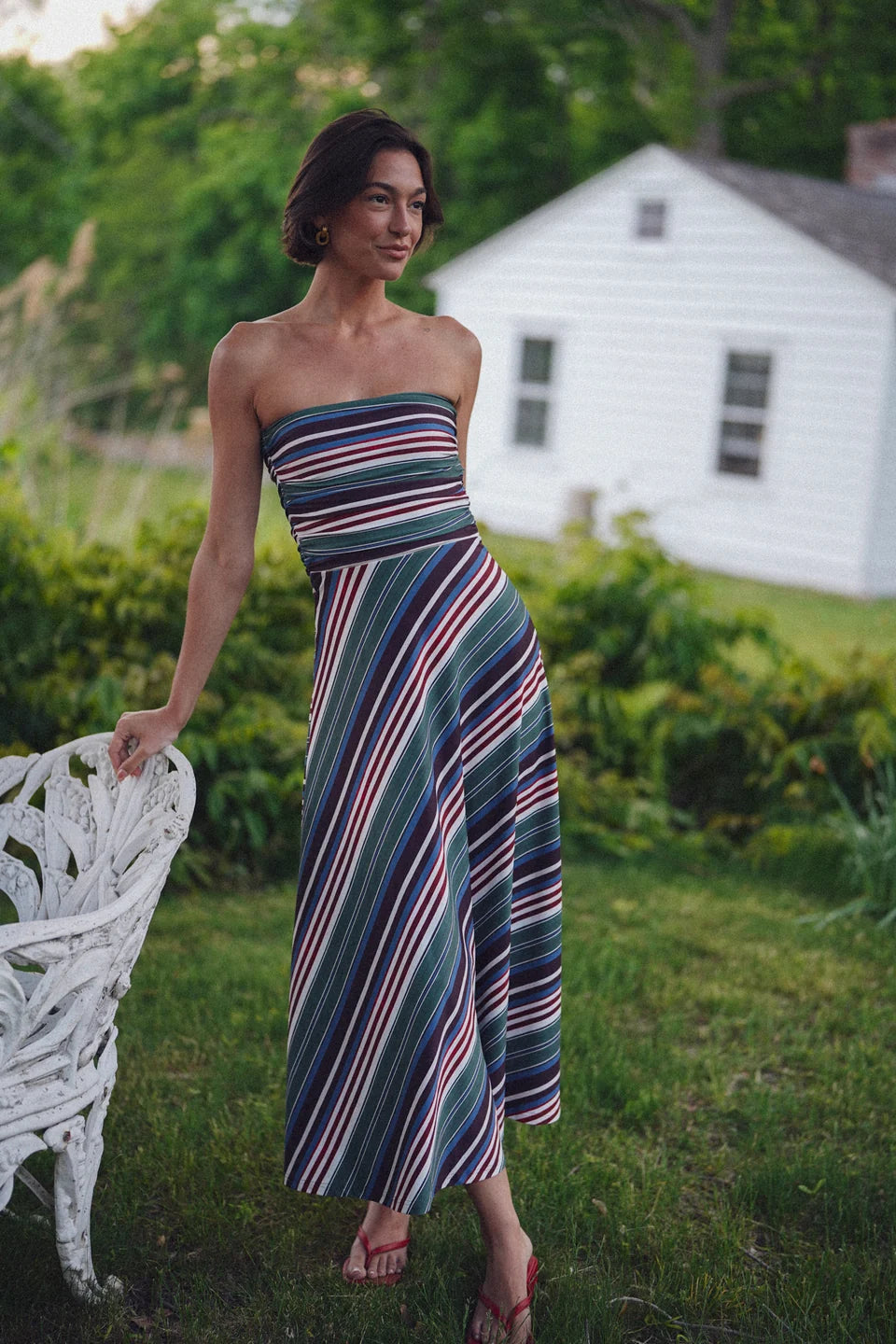 Gloria Stapless Stripe Dress