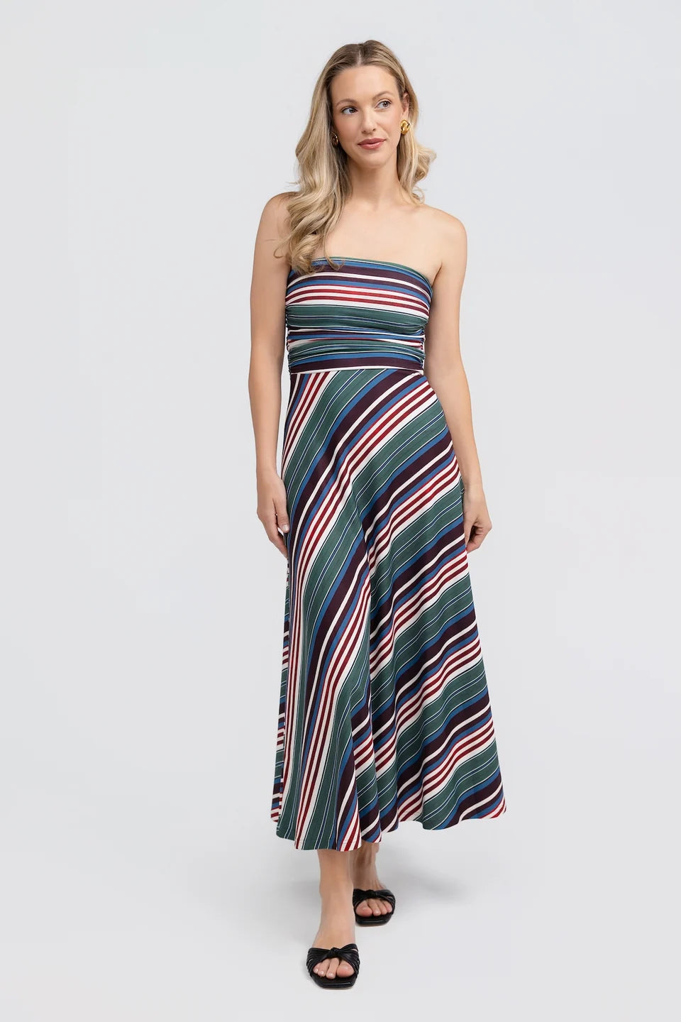 Gloria Stapless Stripe Dress