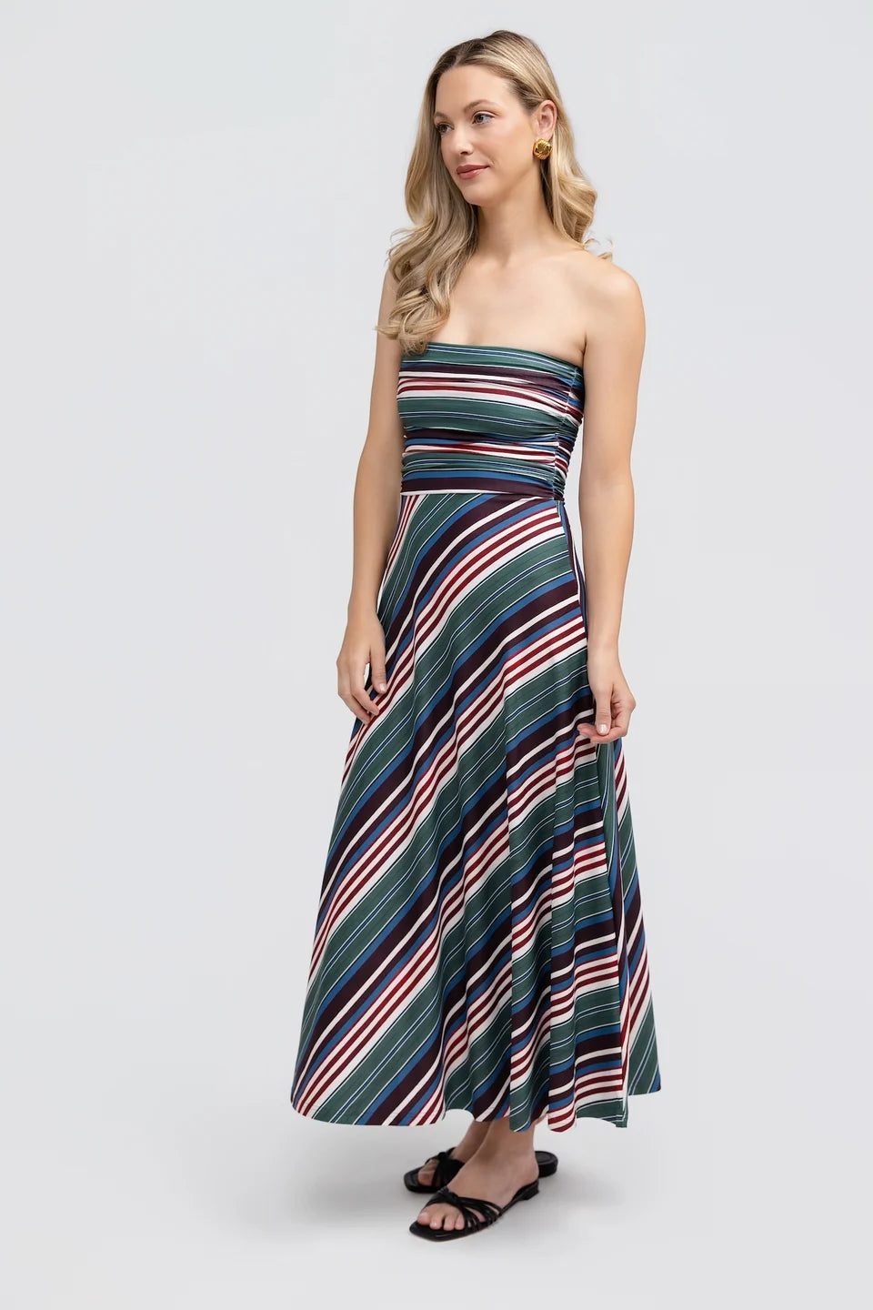 Gloria Stapless Stripe Dress