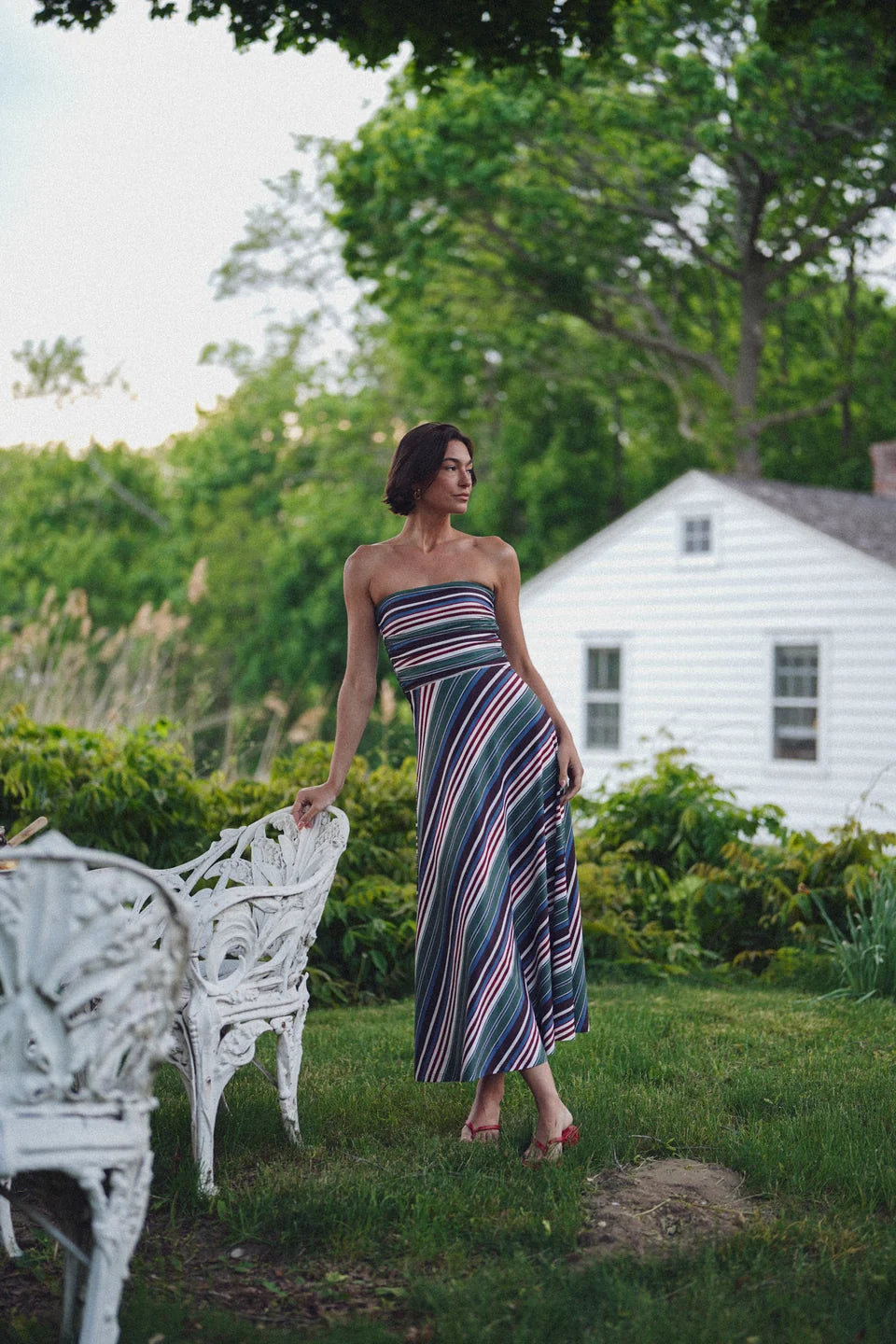 Gloria Stapless Stripe Dress