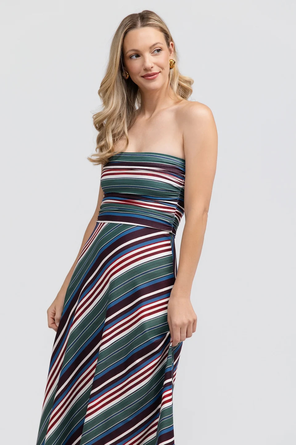 Gloria Stapless Stripe Dress