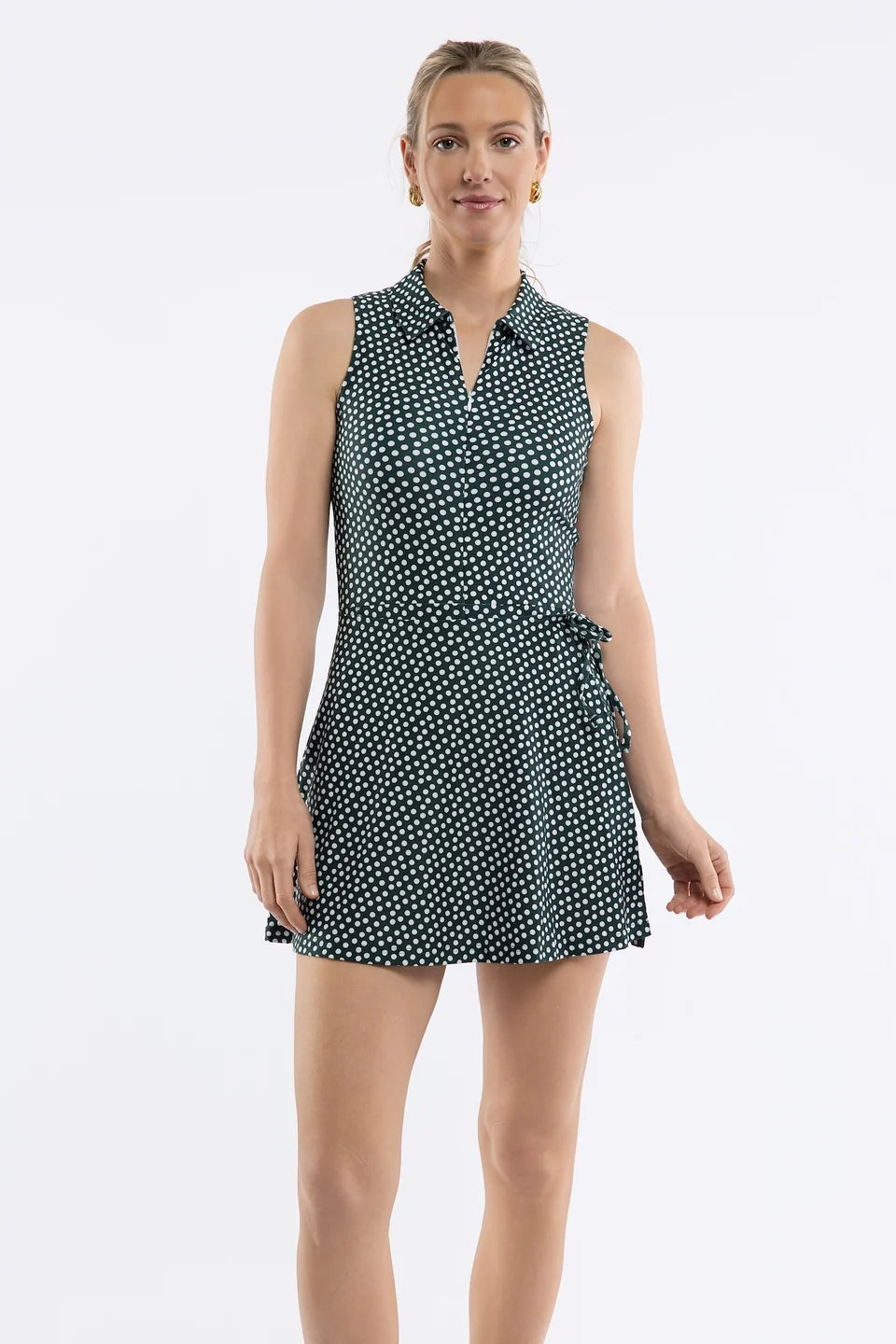 Easton Green Dot Dress