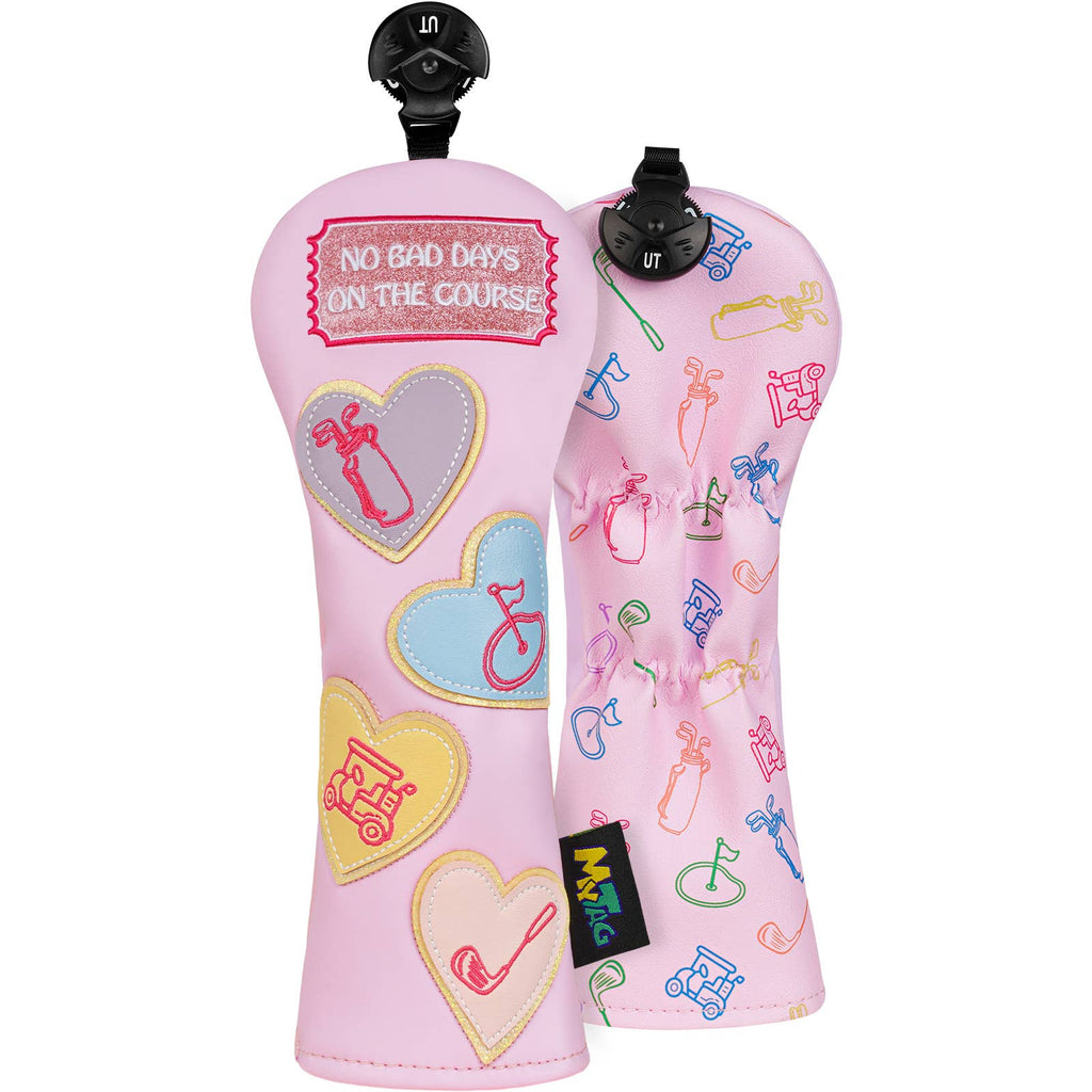 No Bad Days On The Course Pink Driver Golf Head Cover Set