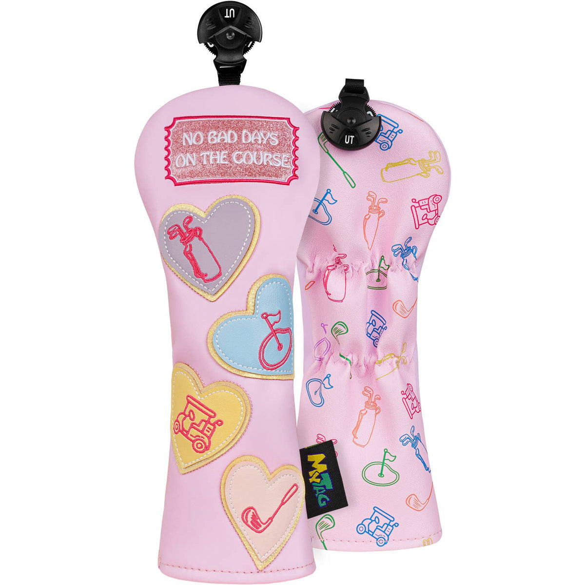 No Bad Days On The Course Pink Driver Golf Head Cover Set