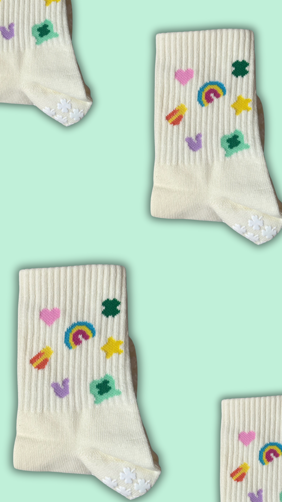 Lucky Girl Grip Socks