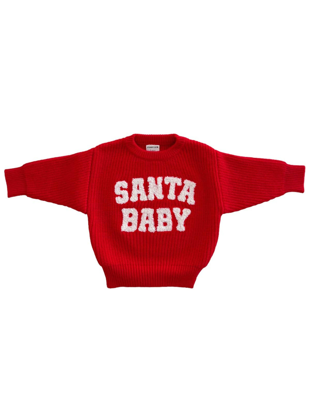 Santa Baby Knit Red Sweater