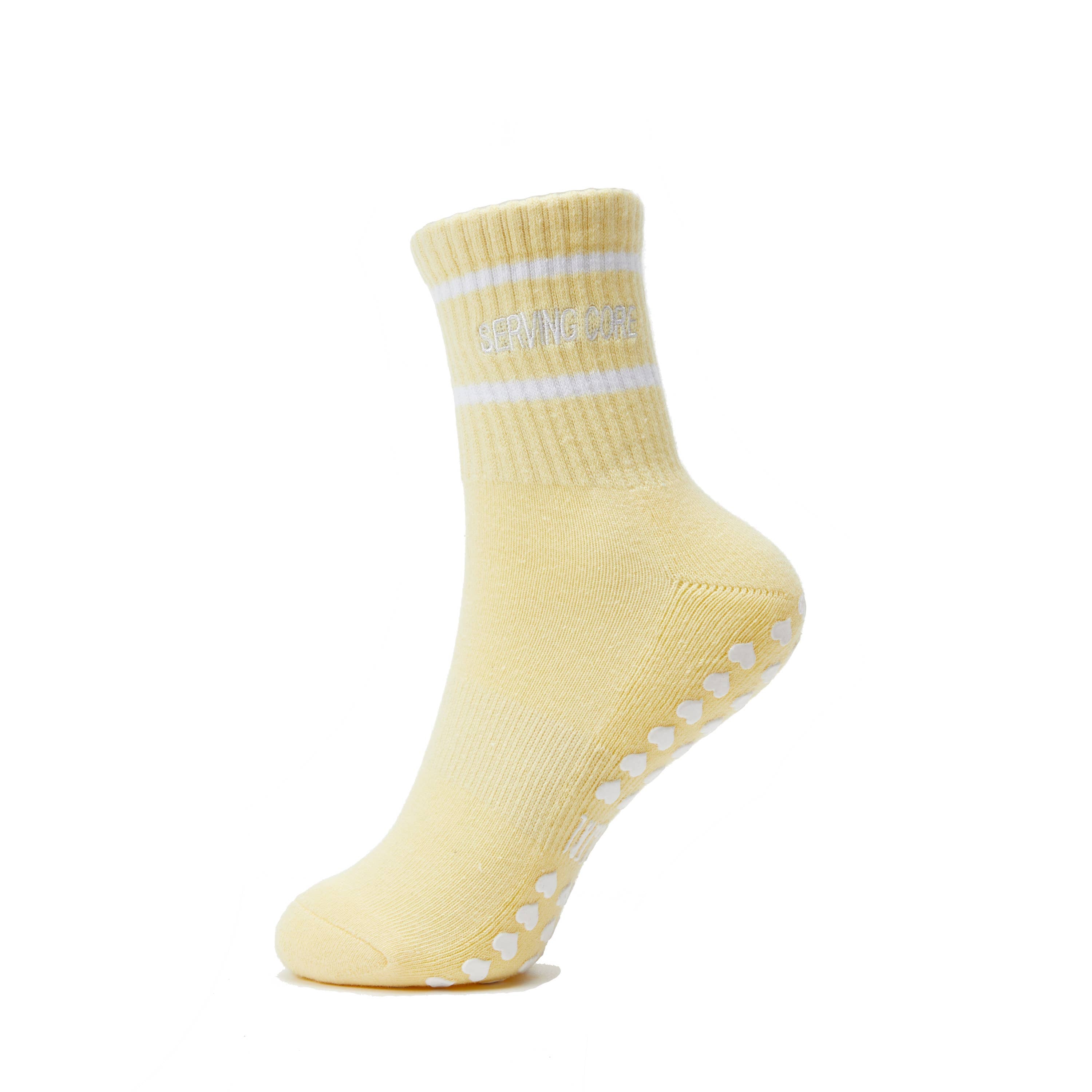Serving Core Pilates Grip Socks