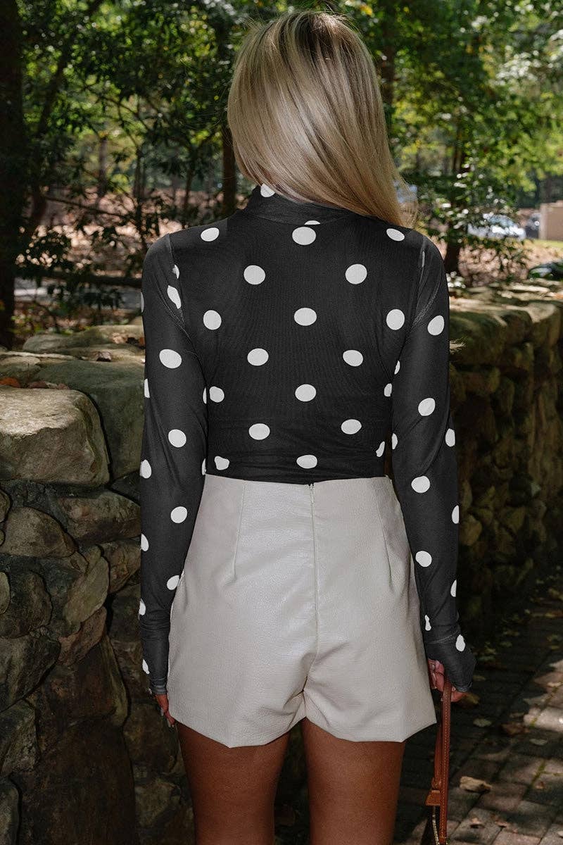 Polly's Polka Dot Long Sleeve Bodysuit