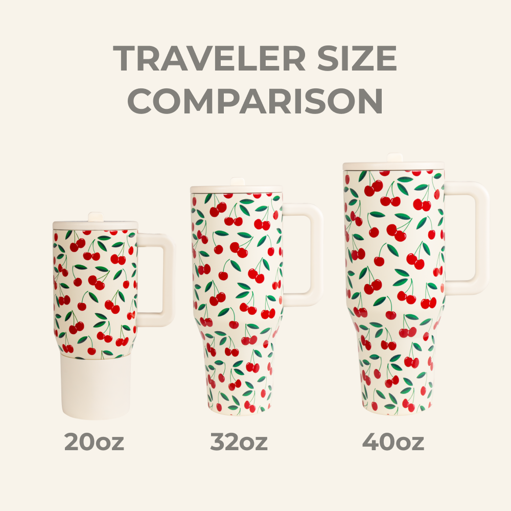 Lucky 13 Cherries HydroJug 20 oz Traveler Tumbler
