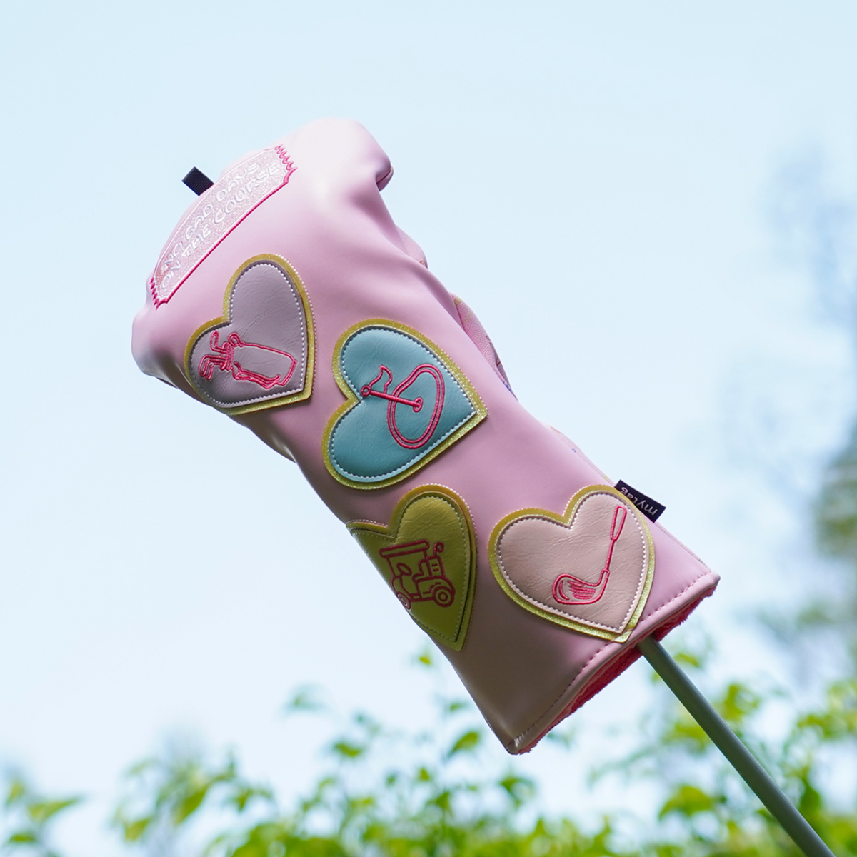 No Bad Days On The Course Pink Driver Golf Head Cover Set