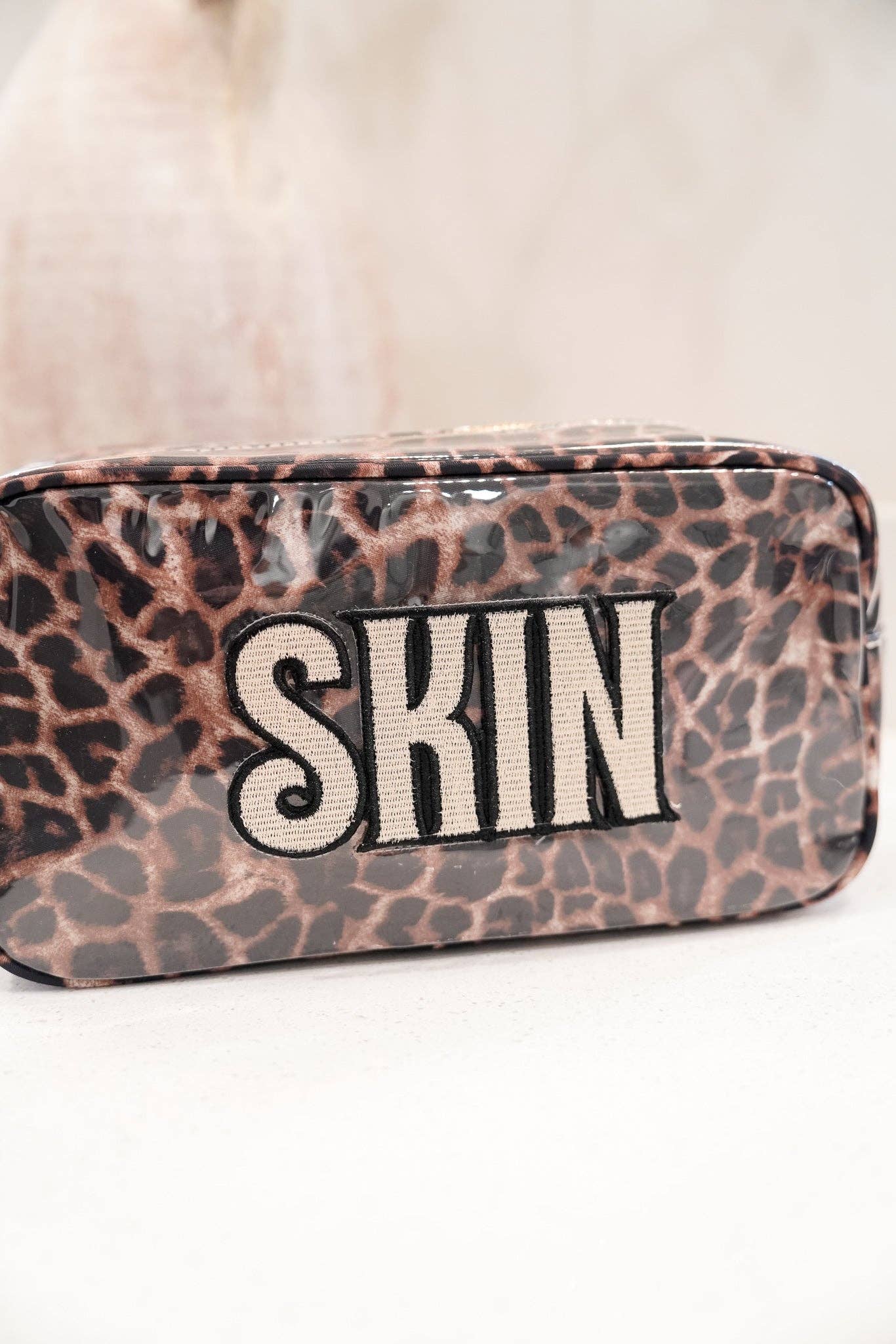 Leopard Clear Coat Skin Bag