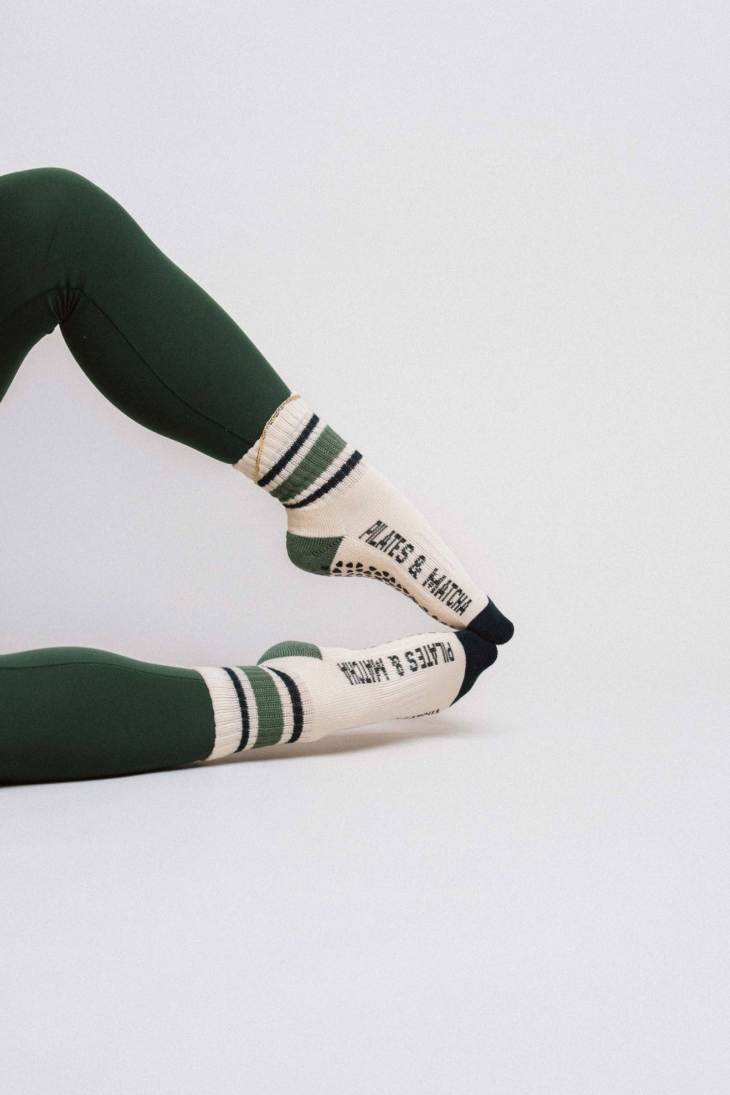 Shades of Matcha OG Stripe Vintage Crew Gripe Socks