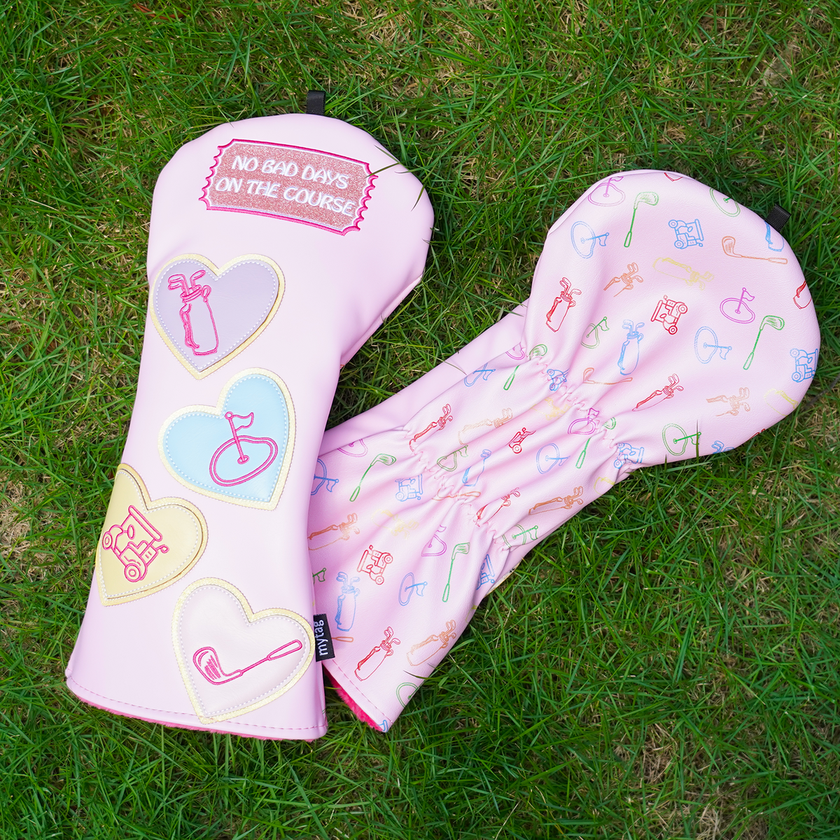 No Bad Days On The Course Pink Driver Golf Head Cover Set
