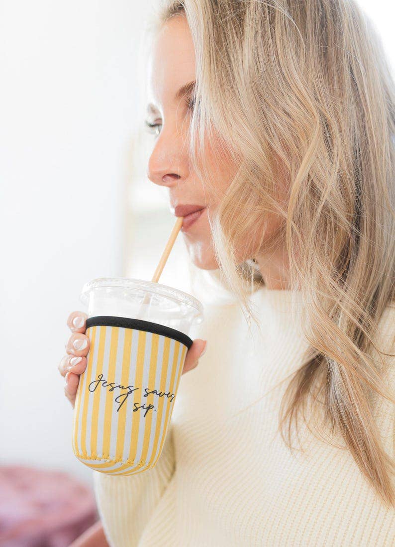 Jesus Saves I Sip Drink Sleeve (16–20 oz)