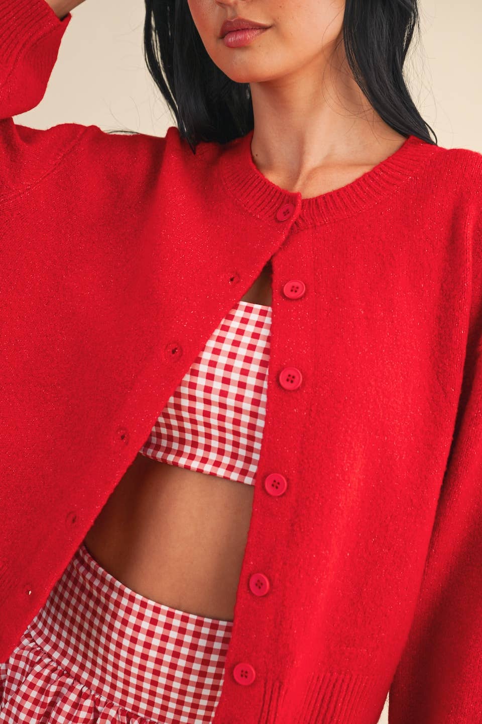 Nancy Knit Button Up Cardigan Sweater