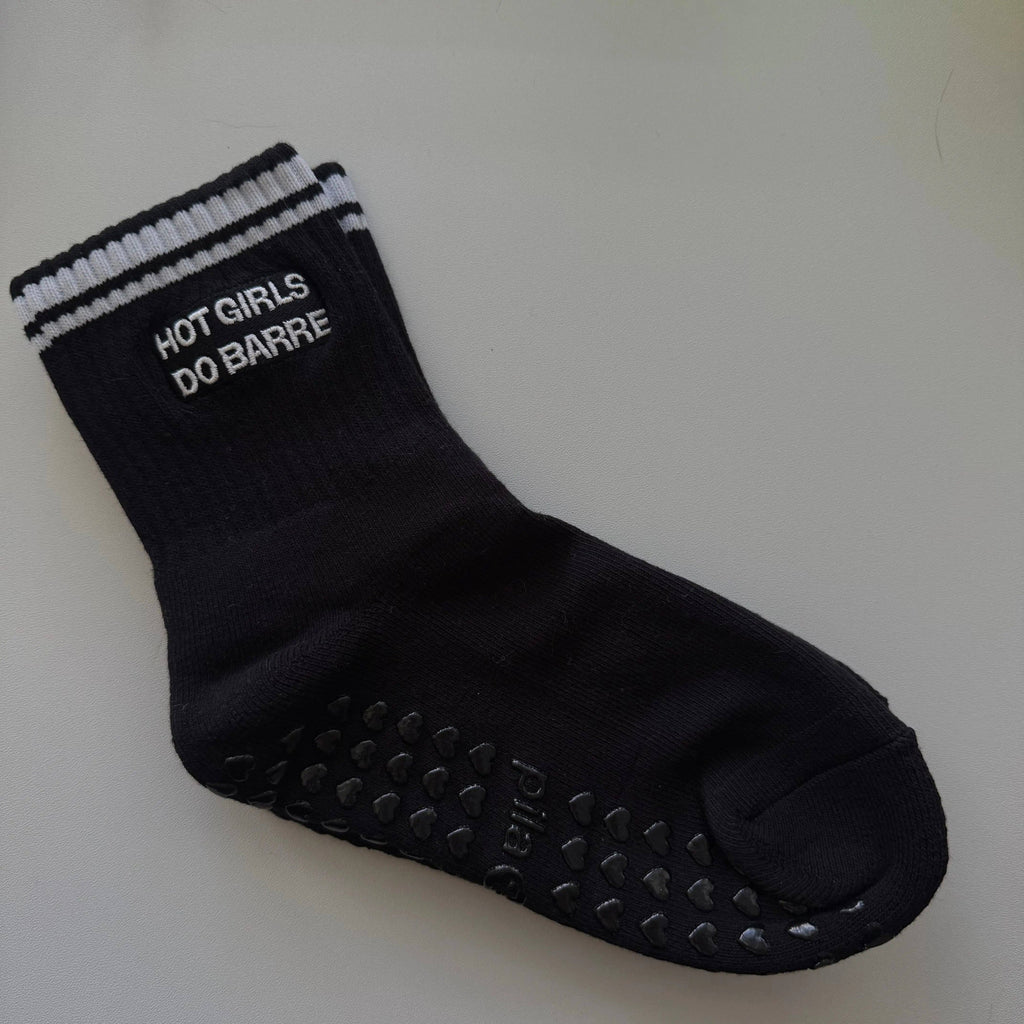 Hot Girls Do Barre Socks - Black