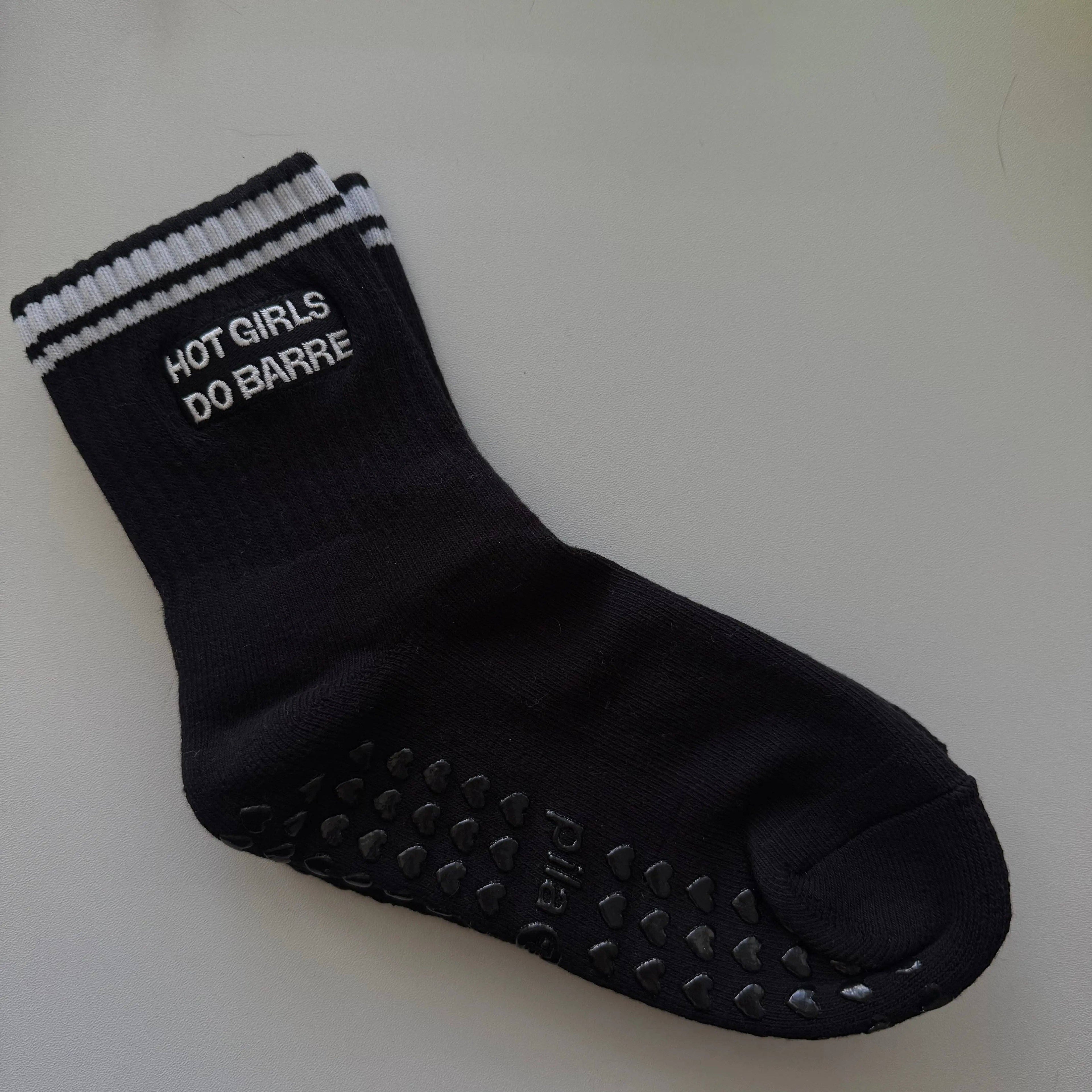 Hot Girls Do Barre Socks - Black
