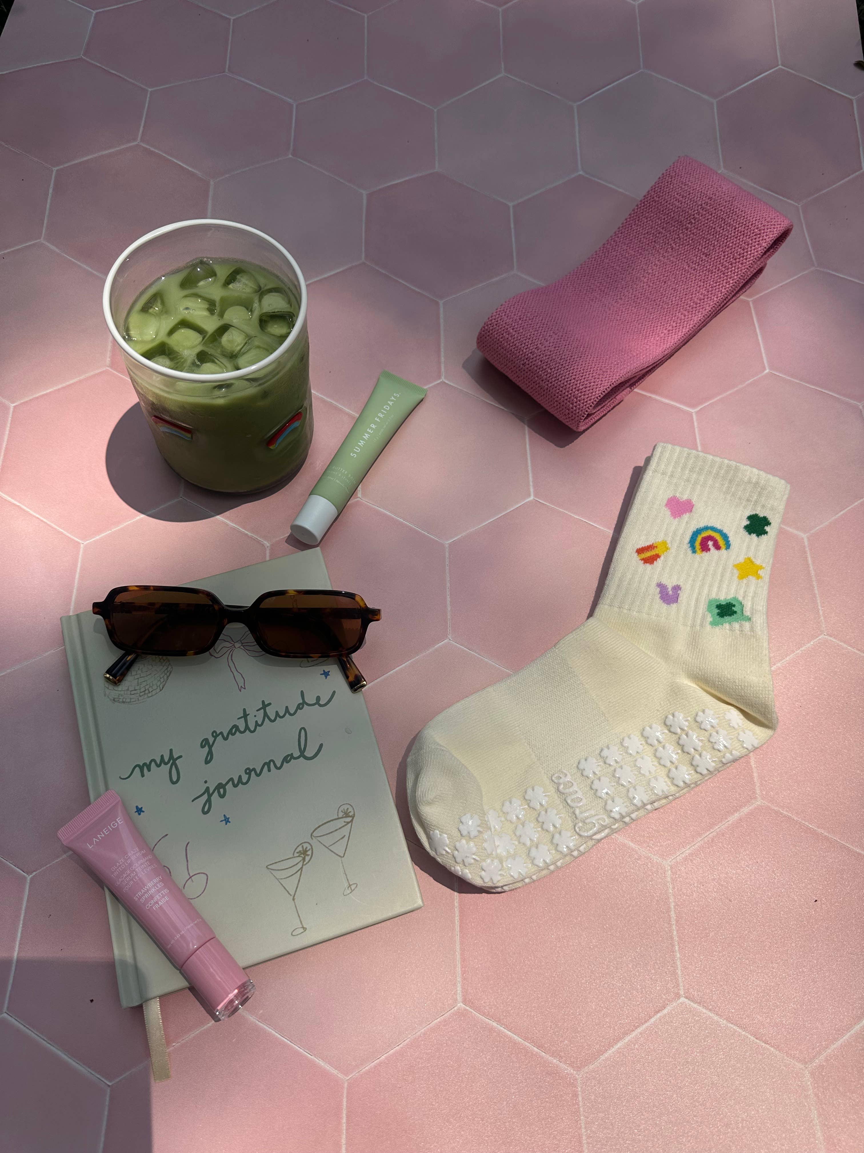Lucky Girl Grip Socks