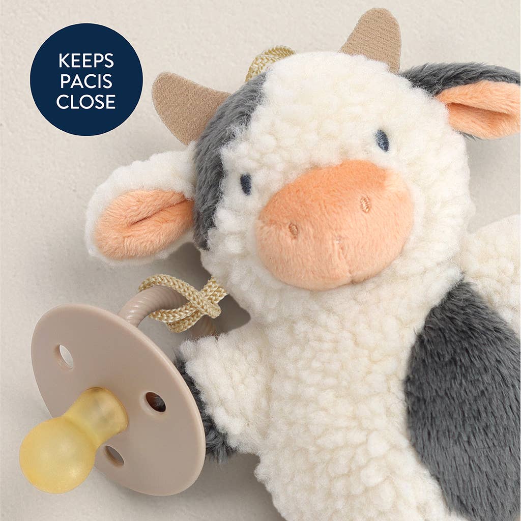 Moo Cow Natural Rubber Pacifier & Plush