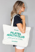 Pilates Health Club Zipper Tote