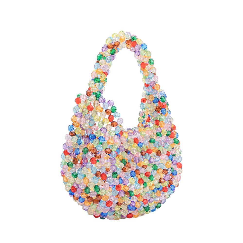 Mini Multi Beaded Crossbody Bag