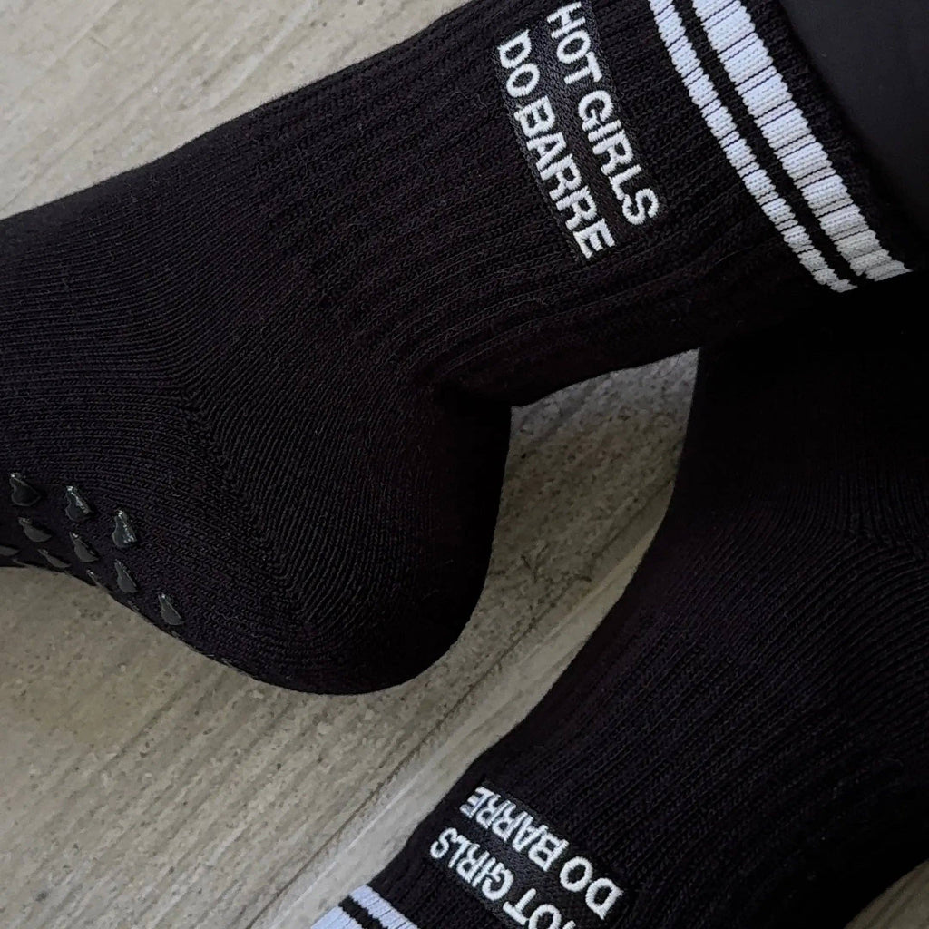 Hot Girls Do Barre Socks - Black